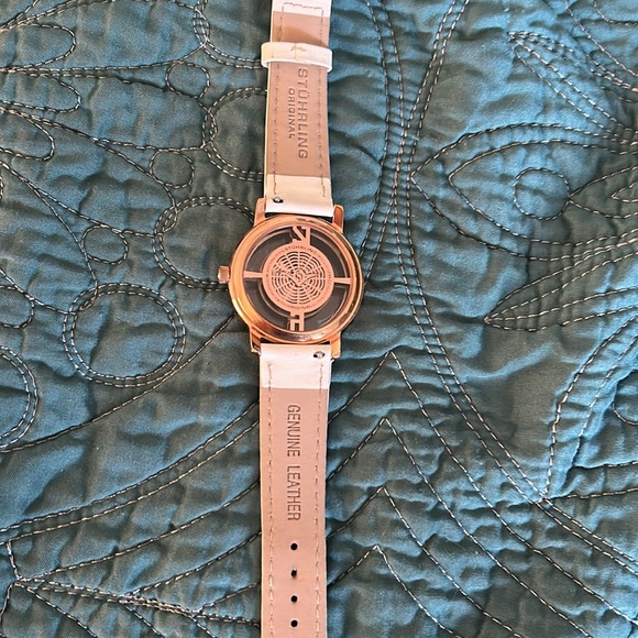 Stuhrling 388L2 Analog Winchester Tiara Swiss Quartz 16K Rose Gold Watch - Picture 3 of 4